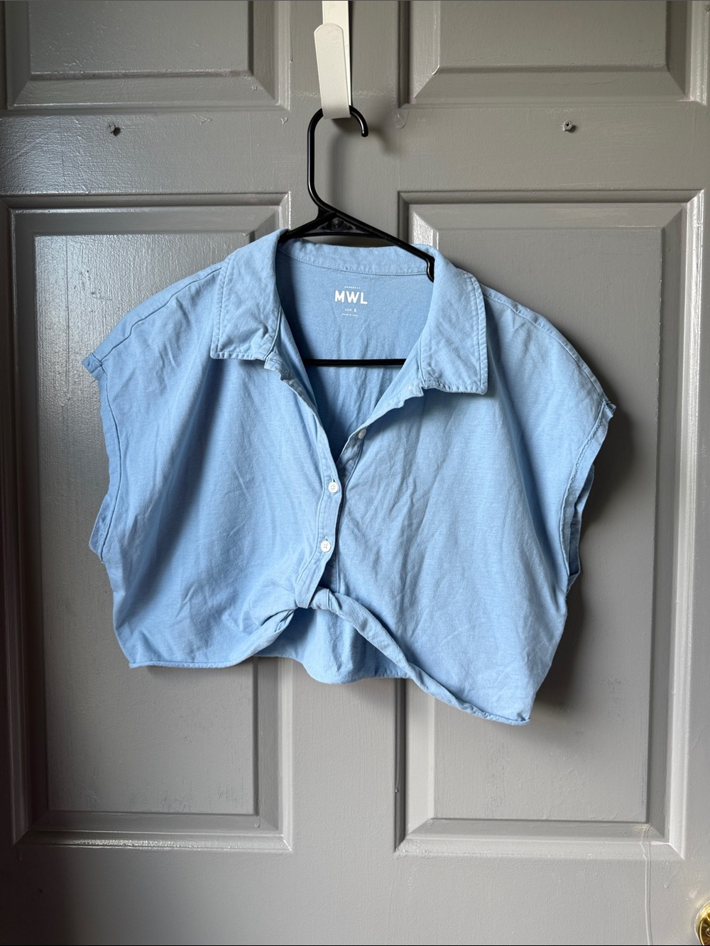 Madewell Dusty Blue Graphic Tee
